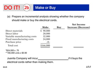 Chapter 26 Incremental Analysis and Capital Budgeting | PPTX