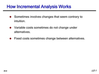 Chapter 26 Incremental Analysis and Capital Budgeting | PPTX