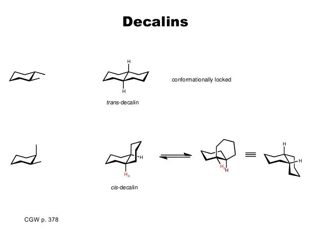 Year 2 Organic Chemistry Conformational Analysis of Cyclohexane Rings