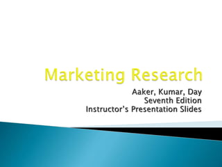 Aaker, Kumar, Day
Seventh Edition
Instructor’s Presentation Slides
 