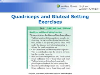 Quadriceps and Gluteal Setting Exercises 