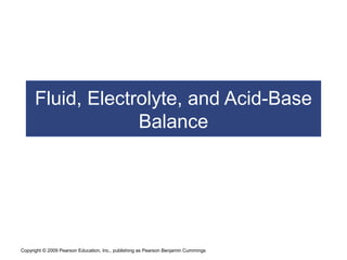 Ch 26 fluid, electrolyte, and acid base balance spring 2015 | PPT