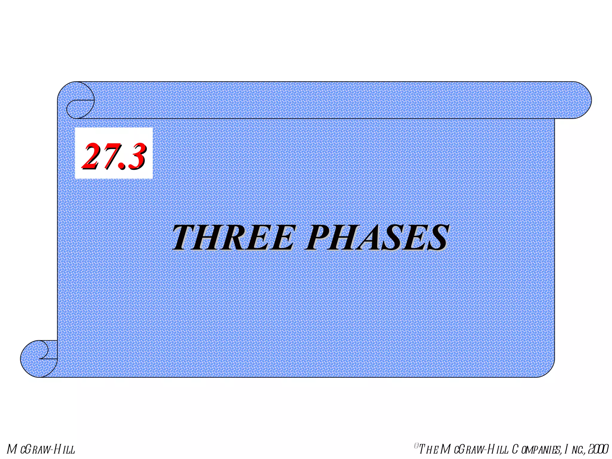 THREE PHASES 27.3 