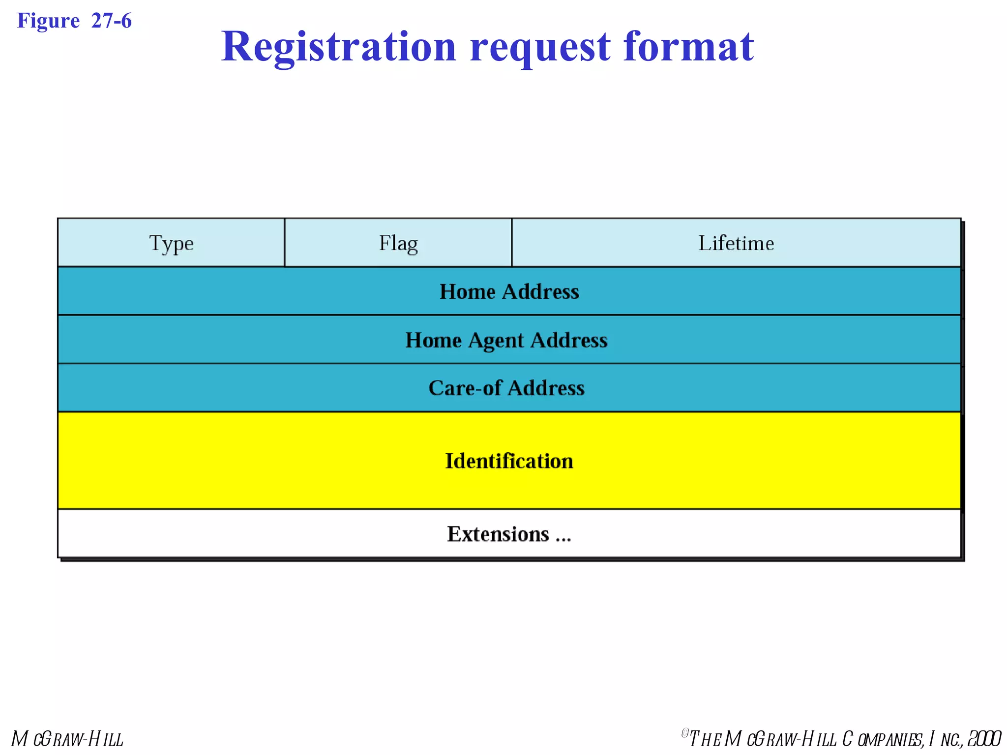 Figure  27-6 Registration request format 