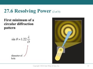 Chapter 27 diffraction and waves interaction | PPTX
