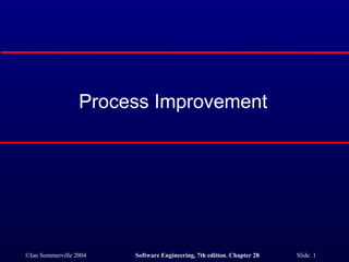 Process Improvement  