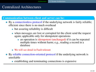 Comprehensive Overview of Distributed System Architectures and Their ...