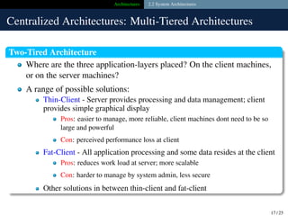Comprehensive Overview of Distributed System Architectures and Their ...