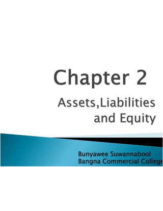 Ch2 Assets,Liabilities,Equity
