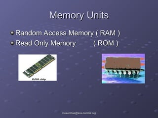 Component of Computer system for teacher | PPT