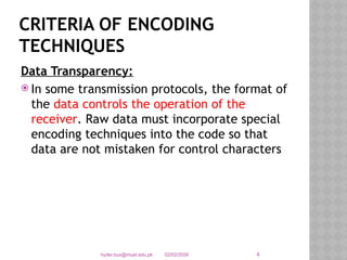 Topic Name - Signal Encoding Techniques.pptx