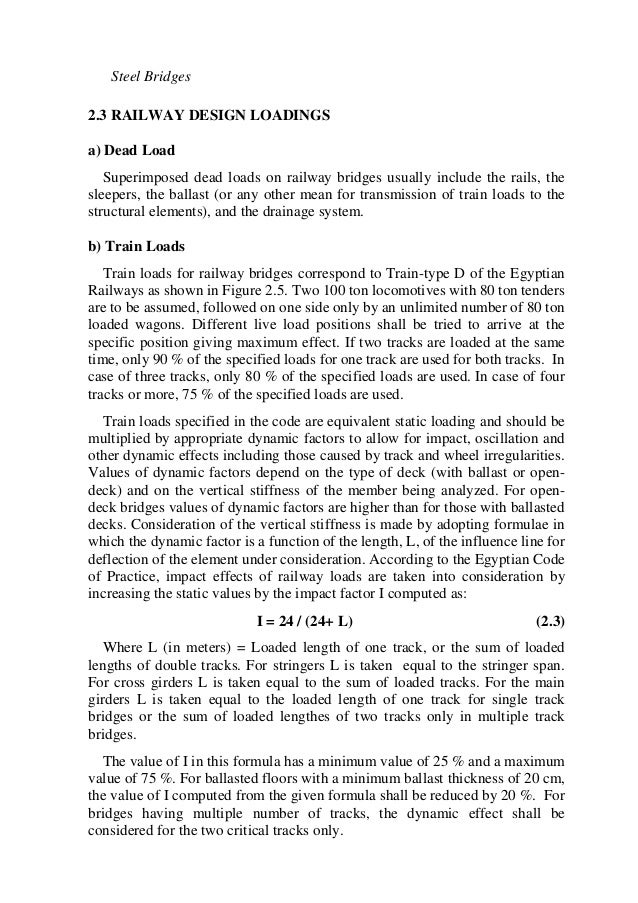 ch2 design loads on bridges steel bridges prof dr metwally abuhamd 8 638