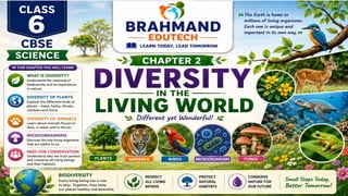 Class 6 CBSE Science Chapter 2 – Diversity in the Living World | PDF Notes & Presentation | NCERT 2026-27