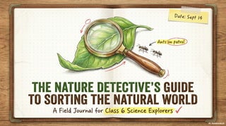 Class 6 CBSE Science Chapter 2 – Diversity in the Living World | PDF Notes & Presentation | NCERT 2026-27
