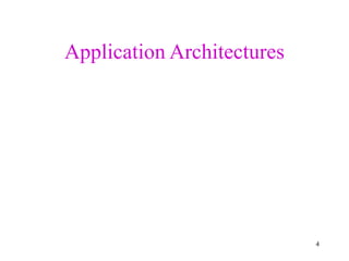 4
Application Architectures
 