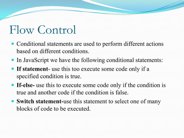 javascript conditional-statements | PPT