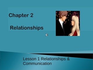 Lesson 1 Relationships & Communication 