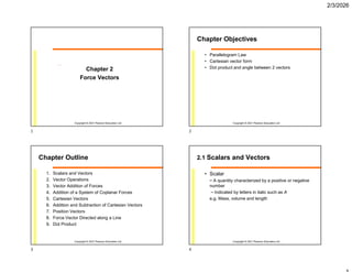 Chapter 2 Statics Hibbeler lecture slide | PDF