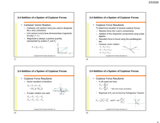 Chapter 2a Statics Hibbeler lecture slide | PDF