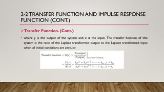 Ch2 mathematical modeling of control system | PDF