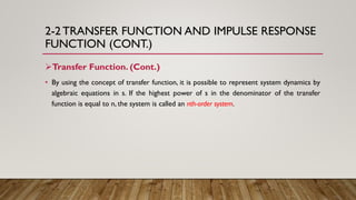 Ch2 mathematical modeling of control system | PDF
