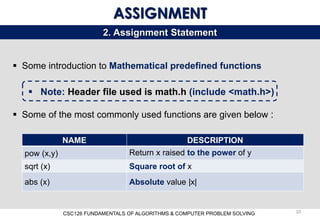 Comprehensive Fundamentals of Algorithms and C++ Programming Basics | PDF
