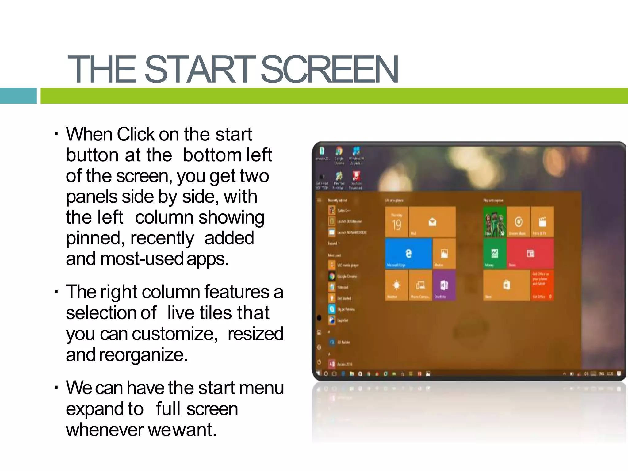 Managing files and folder in windows 10 PPTX