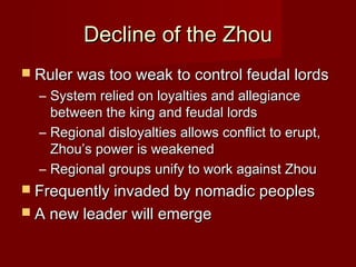 Zhou Ruler Ch 2 ppt early and classical china | PPT