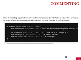 COMMENTING
72
 