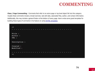 COMMENTING
74
 