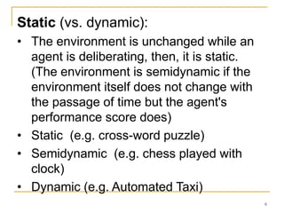 Ch2 properties of the task environment | PPTX