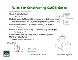 vlsi dESIGN lETURE NOTES FOR ENGINEERING STUDENTS | PDF
