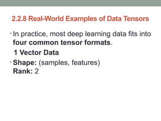 Tensor Data Format Data Representations for Neural Networks (Deep Learning Fundamentals ...