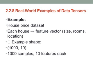 Real Life Tensor Examples Data Representations for Neural Networks (Deep Learning Fundamentals ...