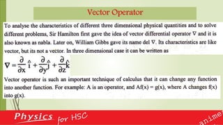 Vector Operator
 