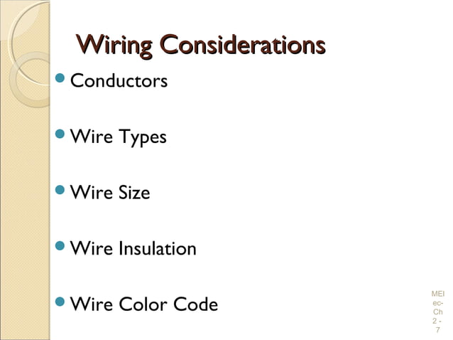 Electrical Wiring Practices and Diagrams
