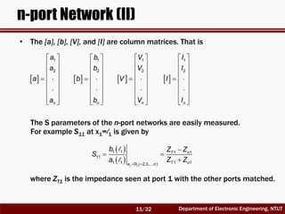 RF Circuit Design - [Ch3-1] Microwave Network | PDF