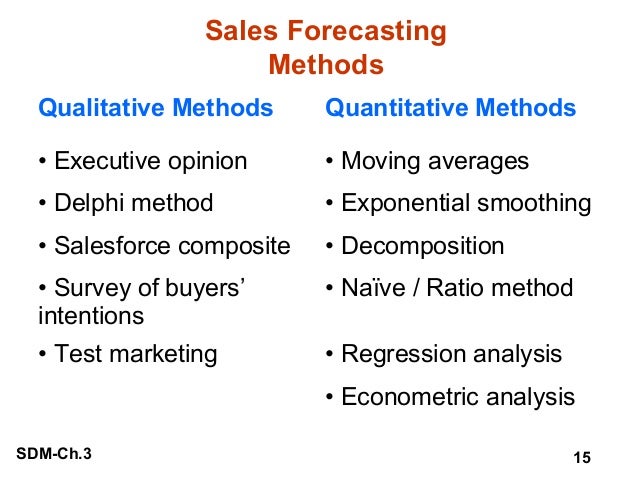forecasting revenues