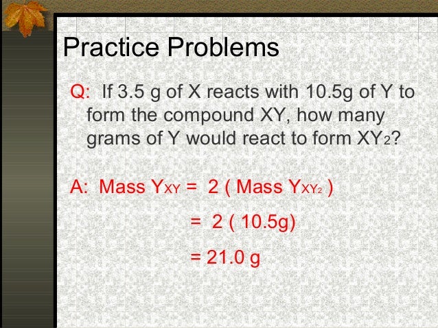 Ch 3 4 Law Of Definite Proportions 11 12