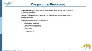 Cooperating Process Chapter 3: Processes | PPT