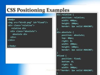 Introduction to CSS3 | PDF