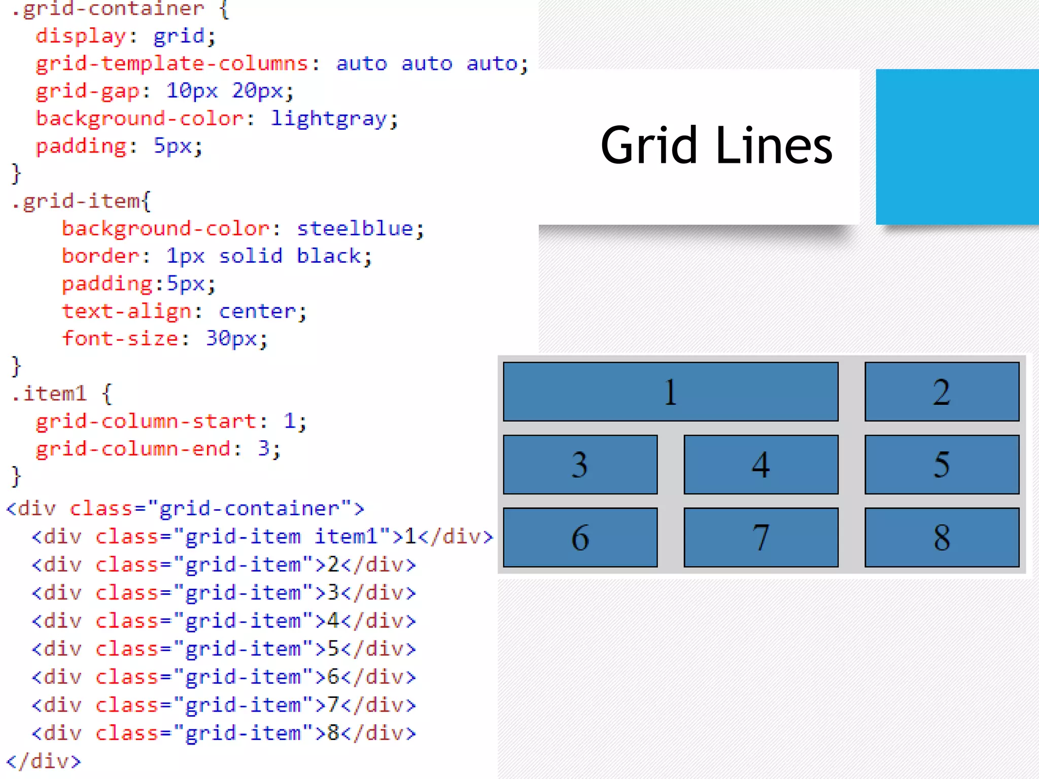 Grid Lines
 