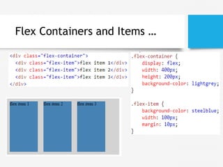 Flex Containers and Items …
 