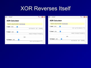 XOR Reverses Itself
 