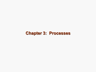 Chapter 3: Processes
 