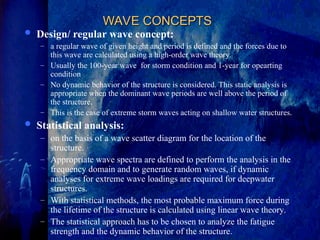 Wave Based Structures design guidlines of offshore structures. | PPT