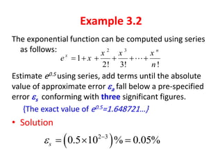 Understanding Approximations and Errors in Numerical Analysis for ...