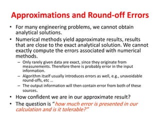 Understanding Approximations and Errors in Numerical Analysis for ...