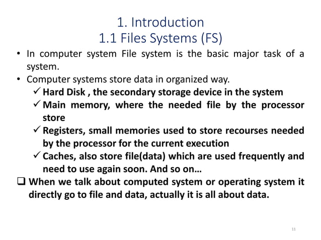 File System operating system operating system | PPT
