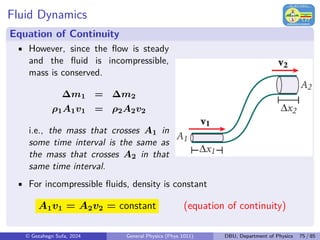 Fundamentals of Fluid Mechanics: Elasticity, Pressure, and Flow in ...